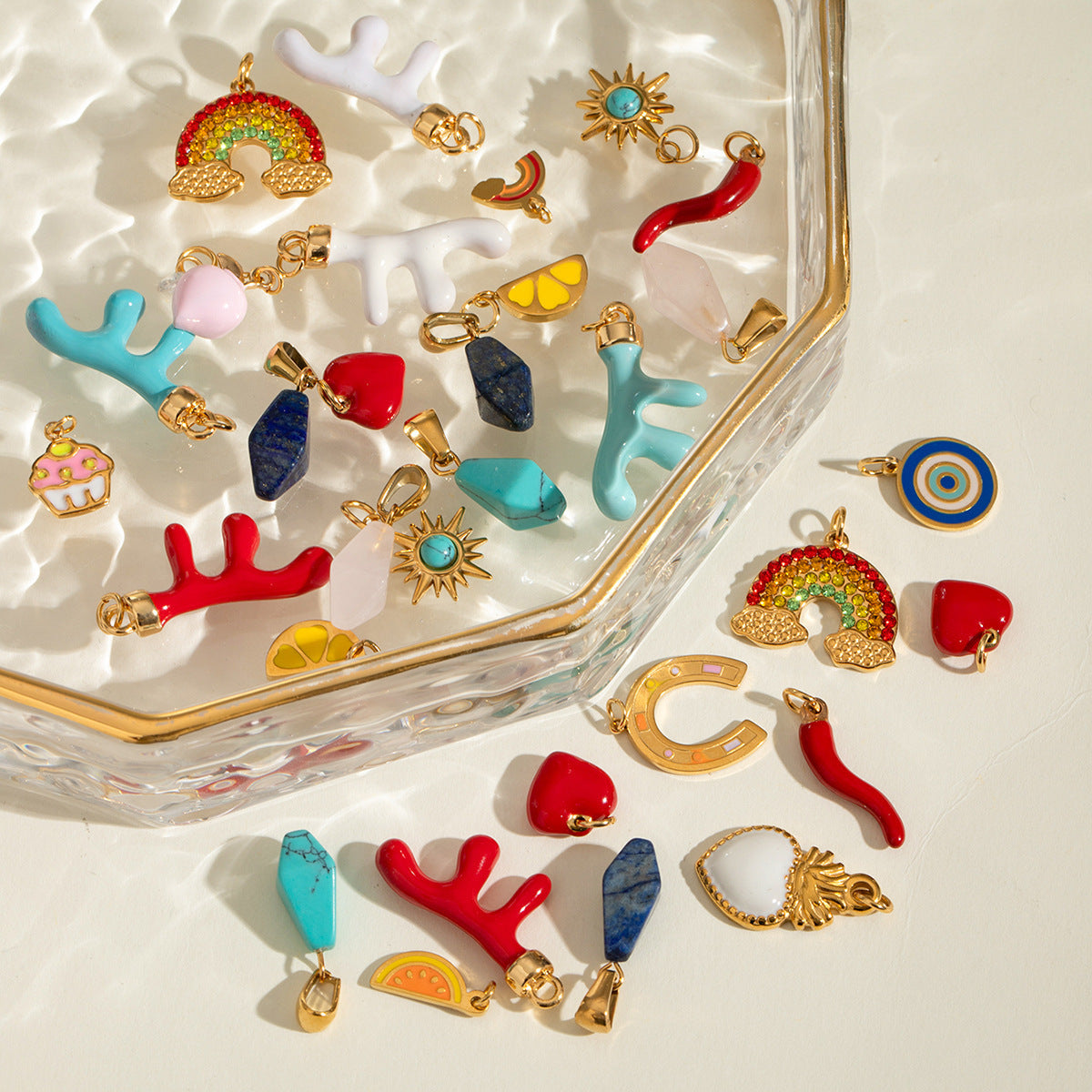 Women's Cute Drop Oil Pendant Color Retention Necklace Pendant