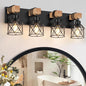 3-Light Wood Farmhouse Vanity Light