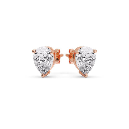 Three-Prong Pear Diamond Solitaire Stud Earrings [IGI Certified]