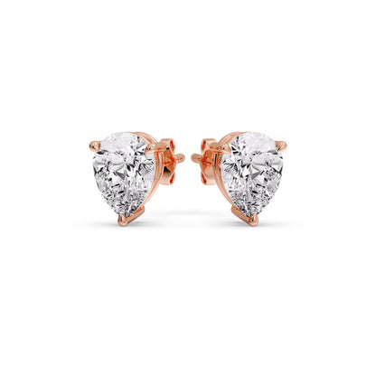 Three-Prong Pear Diamond Solitaire Stud Earrings [IGI Certified]