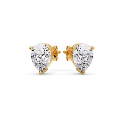 Three-Prong Pear Diamond Solitaire Stud Earrings [IGI Certified]