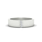 3 Stone Mens Flat Gemstone Band