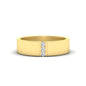 3 Stone Mens Flat Gemstone Band