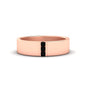 3 Stone Mens Flat Gemstone Band