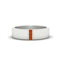 3 Stone Mens Flat Gemstone Band