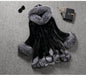 Women's Imitation Fox Fur Hooded Mid-length Elegant Coats