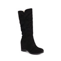 Women's Suede Fabric Platform High-top Boots