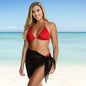 InstantFigure  Short Sheer Mesh Cover-up Sarong 33630