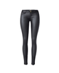 Women's Coated Faux Leather Denim Skinny Foreign Jeans