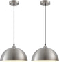 2 Farmhouse Dome Pendant Lights