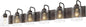 Farmhouse Glass Bathroom Vanity Light Fixture