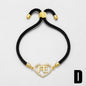 Simple Zircon Inlaid Heart-shaped Peach Heart Bracelet