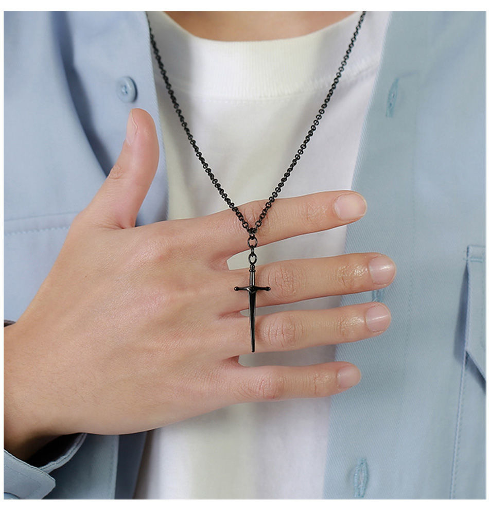 Fashion Design Necklace All-match Pendant Men