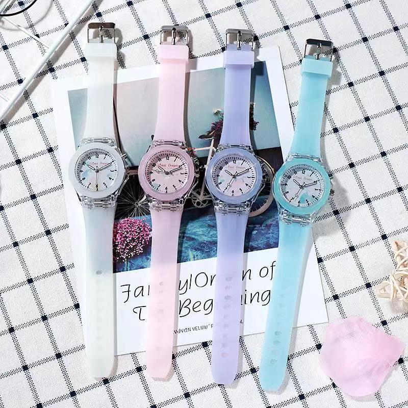 Silicone Cartoon Children's Luminous Fruit Pattern Watch