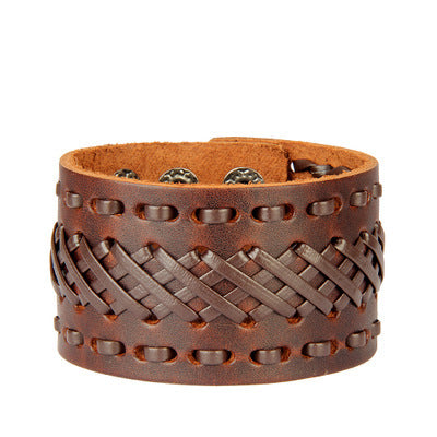 Multi-layer vintage cowhide rope