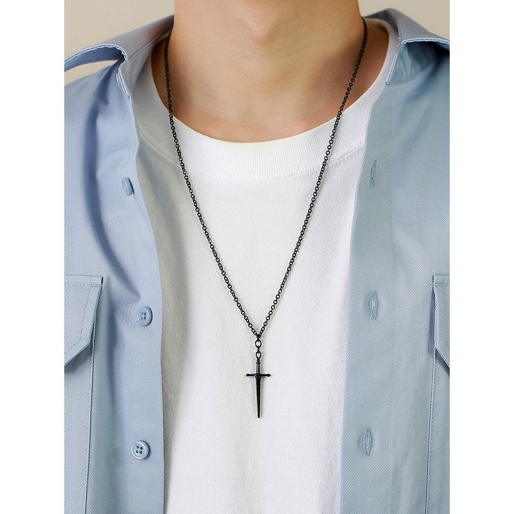 Fashion Design Necklace All-match Pendant Men