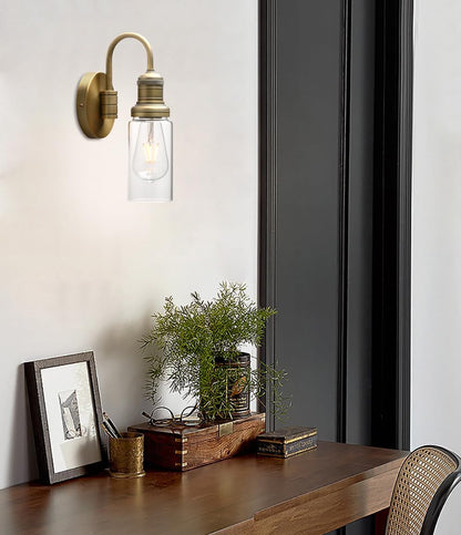 Vintage Gooseneck Wall Mount Single Sconce