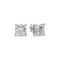Princess-Cut Diamond Solitaire Stud Earrings [IGI Certified]