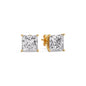 Princess-Cut Diamond Solitaire Stud Earrings [IGI Certified]