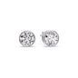 Bezel-Set Brilliant Round Diamond Solitaire Stud Earrings [IGI Certified]