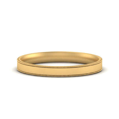 Stepped Edge Comfort Fit Flat Mens Band