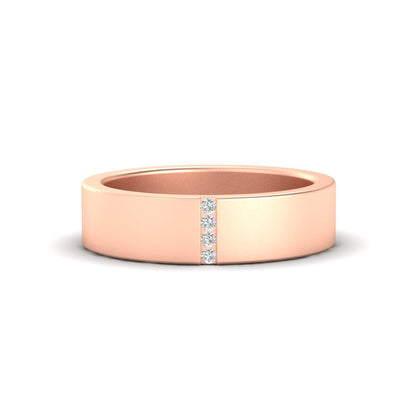 4 Stone Diamond Wedding Band Ring