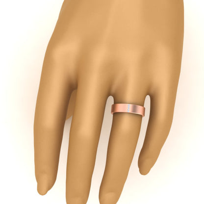 4 Stone Diamond Wedding Band Ring