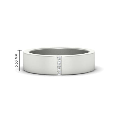 4 Stone Diamond Wedding Band Ring