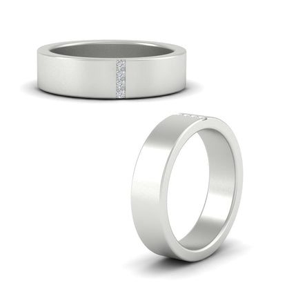 4 Stone Diamond Wedding Band Ring