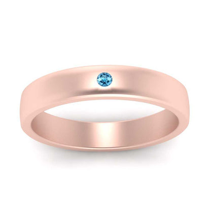 Round Diamond Classic Mens Band