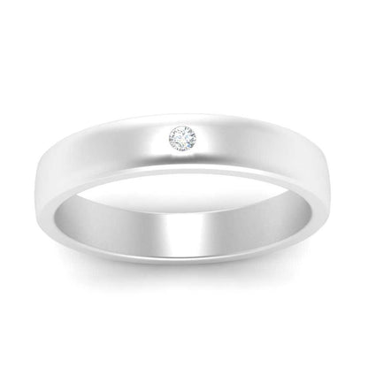 Round Diamond Classic Mens Band