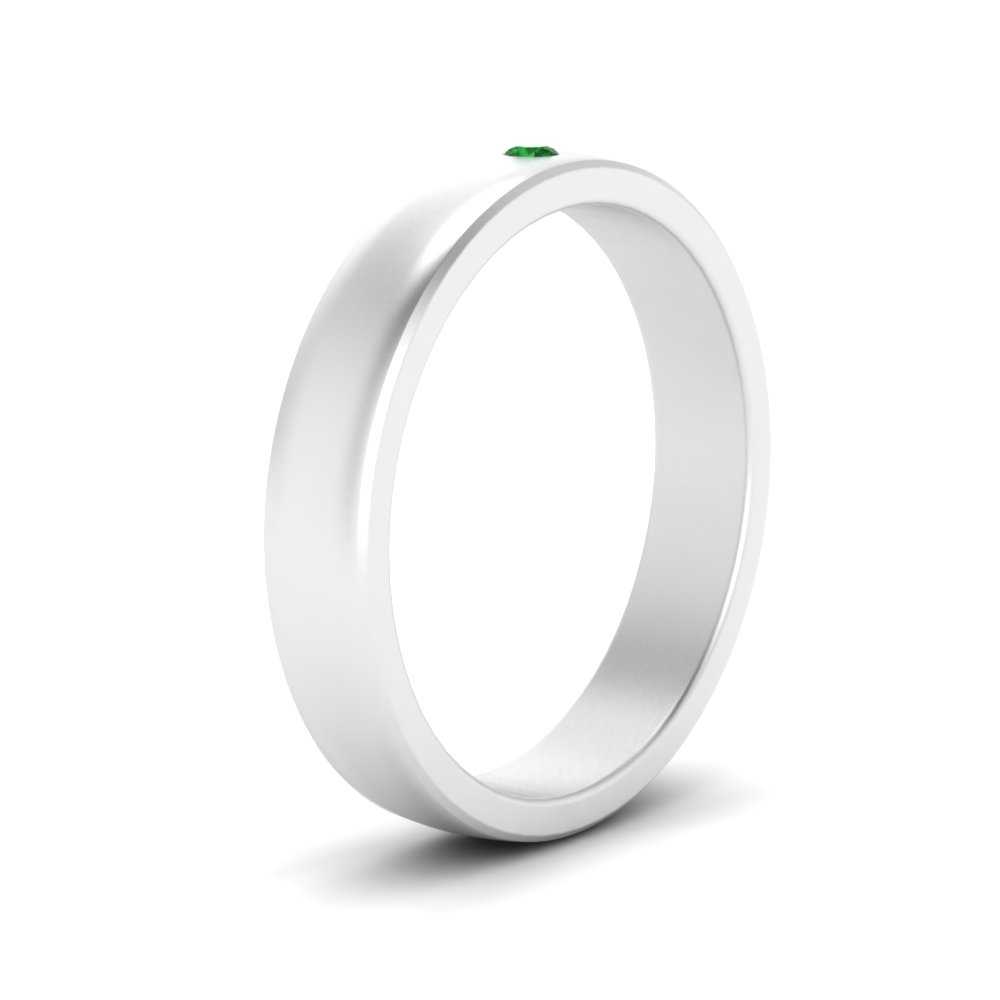 Round Diamond Classic Mens Band