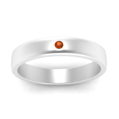 Round Diamond Classic Mens Band