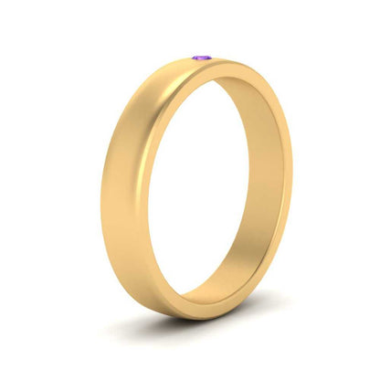 Round Diamond Classic Mens Band