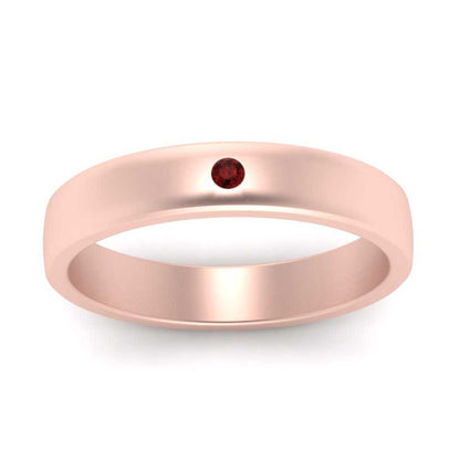 Round Diamond Classic Mens Band