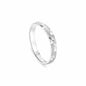 S999 Sterling Silver Starry Couple Rings, Minimalist Adjustable Plain Band Matching Rings Jewelry