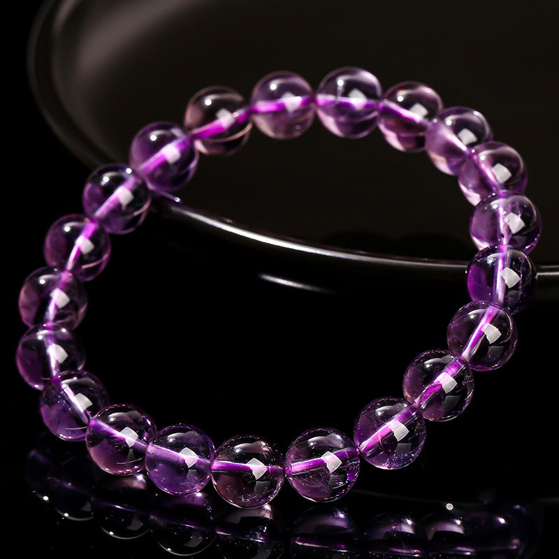 Natural Brazilian Iced Amethyst Bracelet For Girls
