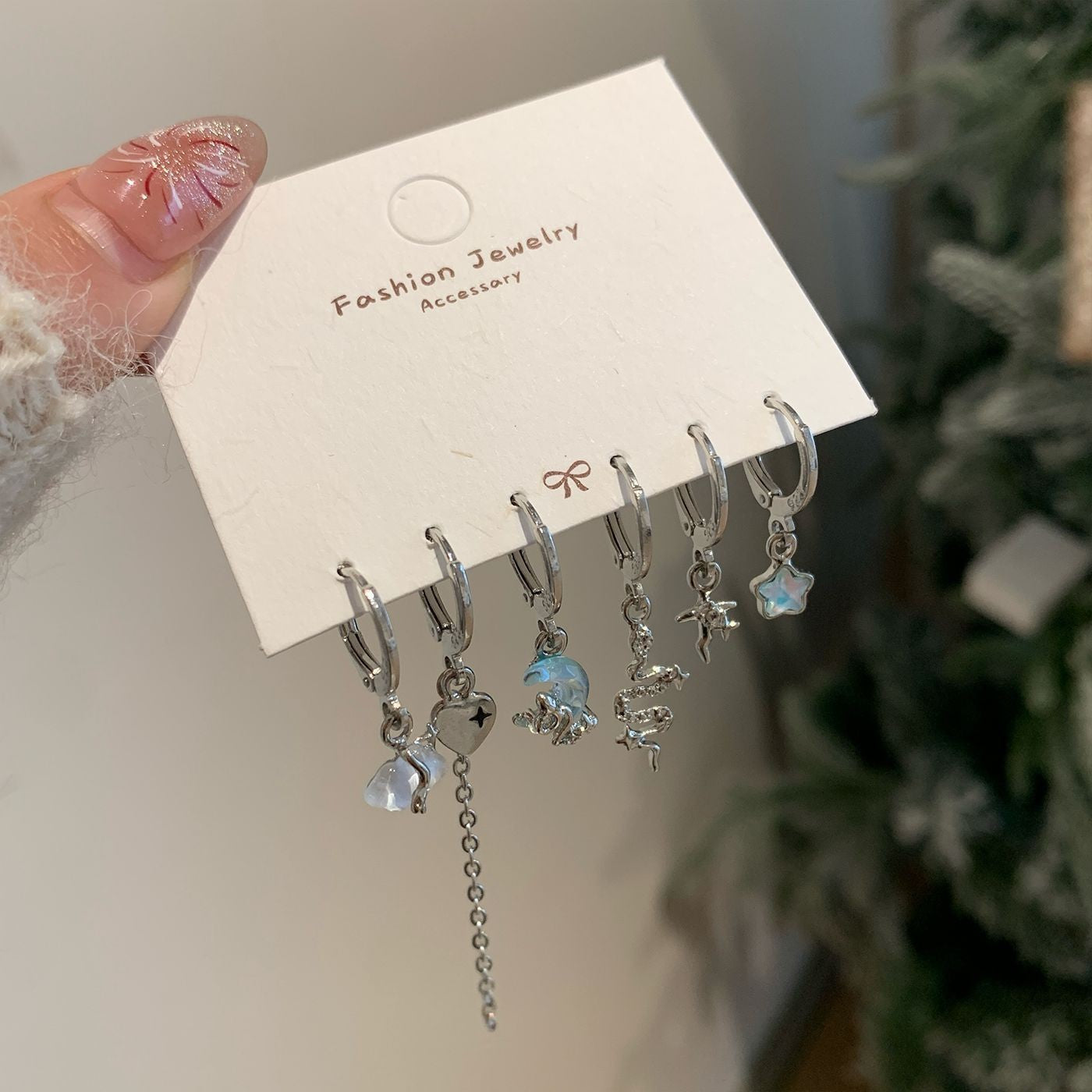 Minimalist Personality Love Butterfly Ear Clip Suit Female