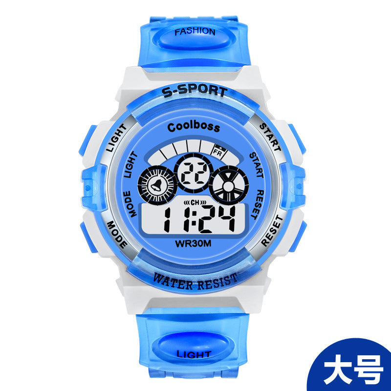 Direct manufacturers coolboss cool BOSSE children watch multifunctional light waterproof student electronic watch