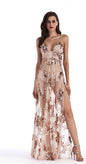 Sequin Sling Sexy Backless Long Dress Dresses