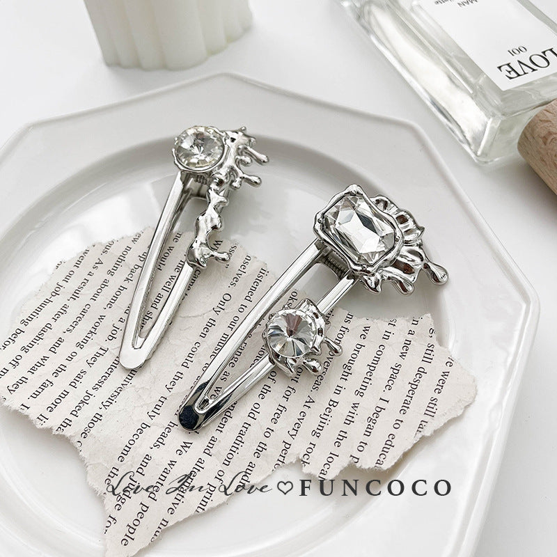 High-grade Crystal Side Clip Fringe Hairpin