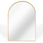 24x36 Inch Gold Metal Framed Arched Mirror