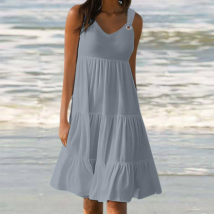 Casual Elegant Stitching Dress Women