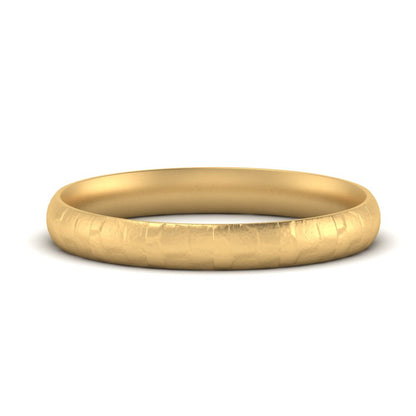Lightweight Rock Texture Mens Wedding Band