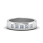 Flat Flush Set Mens Wedding Band