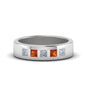 Flat Flush Set Mens Wedding Band