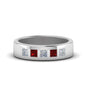 Flat Flush Set Mens Wedding Band