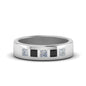 Flat Flush Set Mens Wedding Band