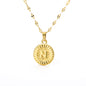 English Alphabet Disc Necklace Women And Men