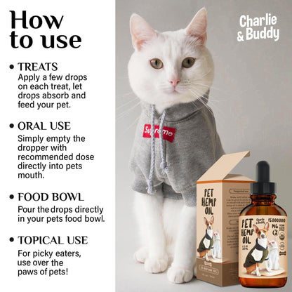 Charlie Buddy   Hеmp Oil for Dogs Cats   Hiр and Jоint Suppоrt and Skin Hеalth